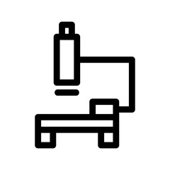 microscope icon or logo isolated sign symbol vector illustration - high quality black style vector icons
