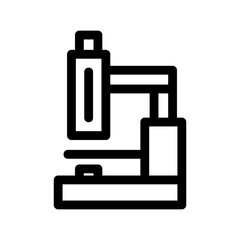 microscope icon or logo isolated sign symbol vector illustration - high quality black style vector icons
