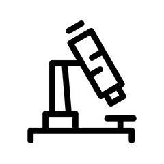 microscope icon or logo isolated sign symbol vector illustration - high quality black style vector icons
