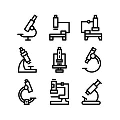 microscope icon or logo isolated sign symbol vector illustration - high quality black style vector icons
