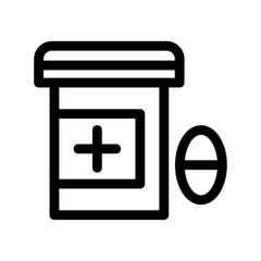 Obraz premium pill icon or logo isolated sign symbol vector illustration - high quality black style vector icons 