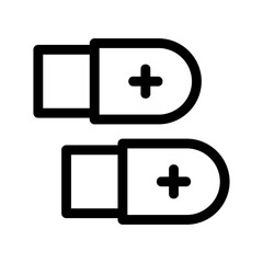 pill icon or logo isolated sign symbol vector illustration - high quality black style vector icons
