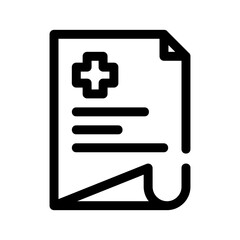 prescription icon or logo isolated sign symbol vector illustration - high quality black style vector icons
