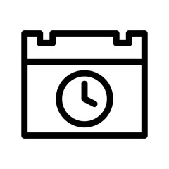 schedule icon or logo isolated sign symbol vector illustration - high quality black style vector icons
