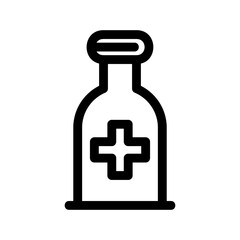 syrup medicine icon or logo isolated sign symbol vector illustration - high quality black style vector icons
