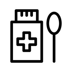 syrup medicine icon or logo isolated sign symbol vector illustration - high quality black style vector icons
