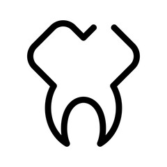 tooth icon or logo isolated sign symbol vector illustration - high quality black style vector icons
