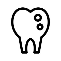 tooth icon or logo isolated sign symbol vector illustration - high quality black style vector icons
