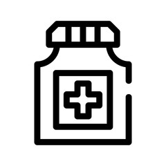 Fototapeta premium vitamin bottle icon or logo isolated sign symbol vector illustration - high quality black style vector icons 