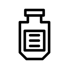 vitamin bottle icon or logo isolated sign symbol vector illustration - high quality black style vector icons
