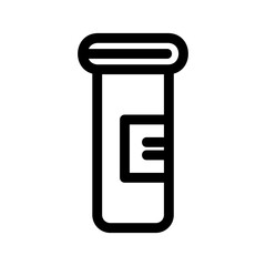 vitamin bottle icon or logo isolated sign symbol vector illustration - high quality black style vector icons
