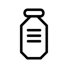 vitamin bottle icon or logo isolated sign symbol vector illustration - high quality black style vector icons
