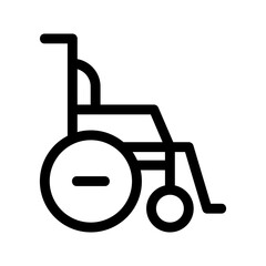 wheelchair icon or logo isolated sign symbol vector illustration - high quality black style vector icons
