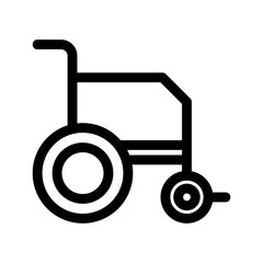 wheelchair icon or logo isolated sign symbol vector illustration - high quality black style vector icons

