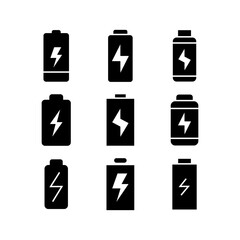 battery icon or logo isolated sign symbol vector illustration - high quality black style vector icons
