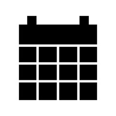 calendar icon or logo isolated sign symbol vector illustration - high quality black style vector icons
