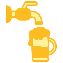 tap water and beers mug