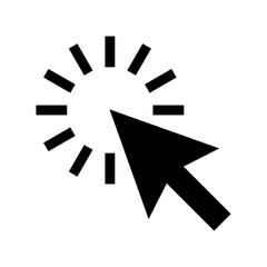 click icon or logo isolated sign symbol vector illustration - high quality black style vector icons
