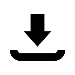 download icon or logo isolated sign symbol vector illustration - high quality black style vector icons
