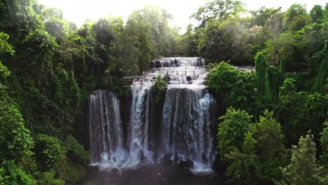 Trees Surrounding The Phnom Kulen Waterfall