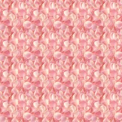 Seamless pattern texture of gently pink rose petals. AI generation