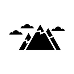 mountains icon or logo isolated sign symbol vector illustration - high quality black style vector icons
