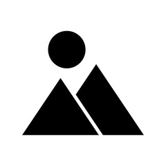mountains icon or logo isolated sign symbol vector illustration - high quality black style vector icons
