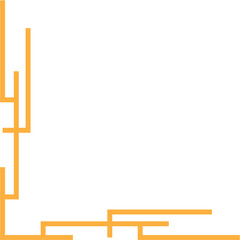 Art Line Border Corner Design Vector 