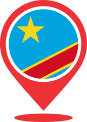 Congo flag pin map  2023031347