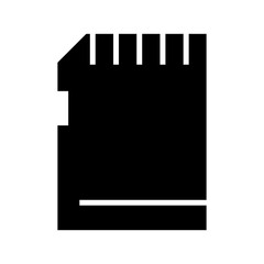 sd card icon or logo isolated sign symbol vector illustration - high quality black style vector icons
