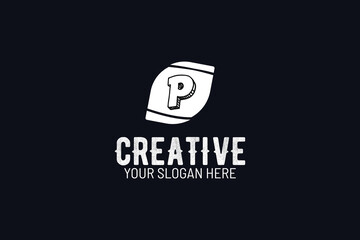 P Letter Logo Design. P letter logo. P logo. modern minimalist P letter logo