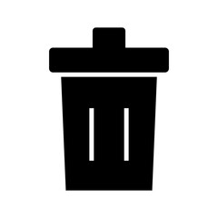 trash icon or logo isolated sign symbol vector illustration - high quality black style vector icons
