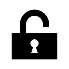 unencrypted icon or logo isolated sign symbol vector illustration - high quality black style vector icons
