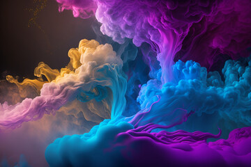 blue and white abstract