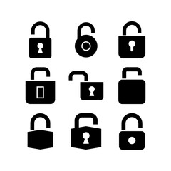 unencrypted icon or logo isolated sign symbol vector illustration - high quality black style vector icons
