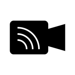video connection icon or logo isolated sign symbol vector illustration - high quality black style vector icons
