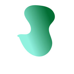 Green Gradients Aesthetics Blob