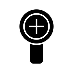 Obraz premium zoom in icon or logo isolated sign symbol vector illustration - high quality black style vector icons 