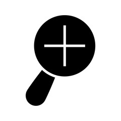 zoom in icon or logo isolated sign symbol vector illustration - high quality black style vector icons
