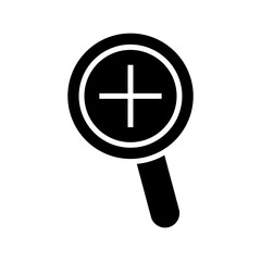 zoom in icon or logo isolated sign symbol vector illustration - high quality black style vector icons
