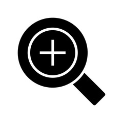 zoom in icon or logo isolated sign symbol vector illustration - high quality black style vector icons
