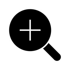 zoom in icon or logo isolated sign symbol vector illustration - high quality black style vector icons
