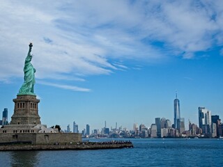 The Statue of Liberty sits on Liberty Island in the New York Harbor. It was once a beacon of hope...