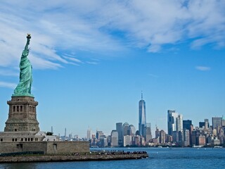 The Statue of Liberty sits on Liberty Island in the New York Harbor. It was once a beacon of hope...