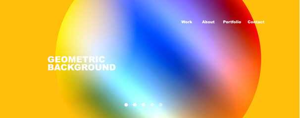 Trendy simple circle gradient abstract background. Vector Illustration For Wallpaper, Banner, Background, Card, Book Illustration, landing page