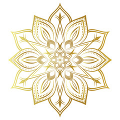 black mandala pattern icon