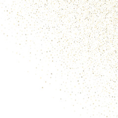 Gold Glitter Stars. Luxury Shiny Confetti.
