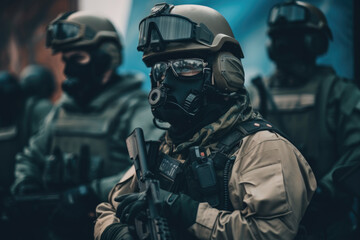 Special Forces Soldiers created with Generative AI Technology, ai, generative