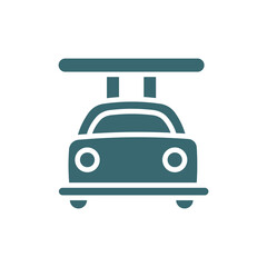 high speed tube icon. Filled high speed tube icon from ai and future technology collection. Glyph vector isolated on white background. Editable high speed tube symbol can be used web and mobile