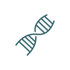 dna strand icon. Filled dna strand icon from education and science collection. Glyph vector isolated on white background. Editable dna strand symbol can be used web and mobile